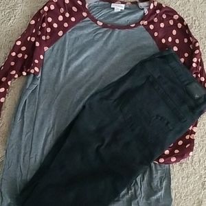 Black super stretch skinny jeans